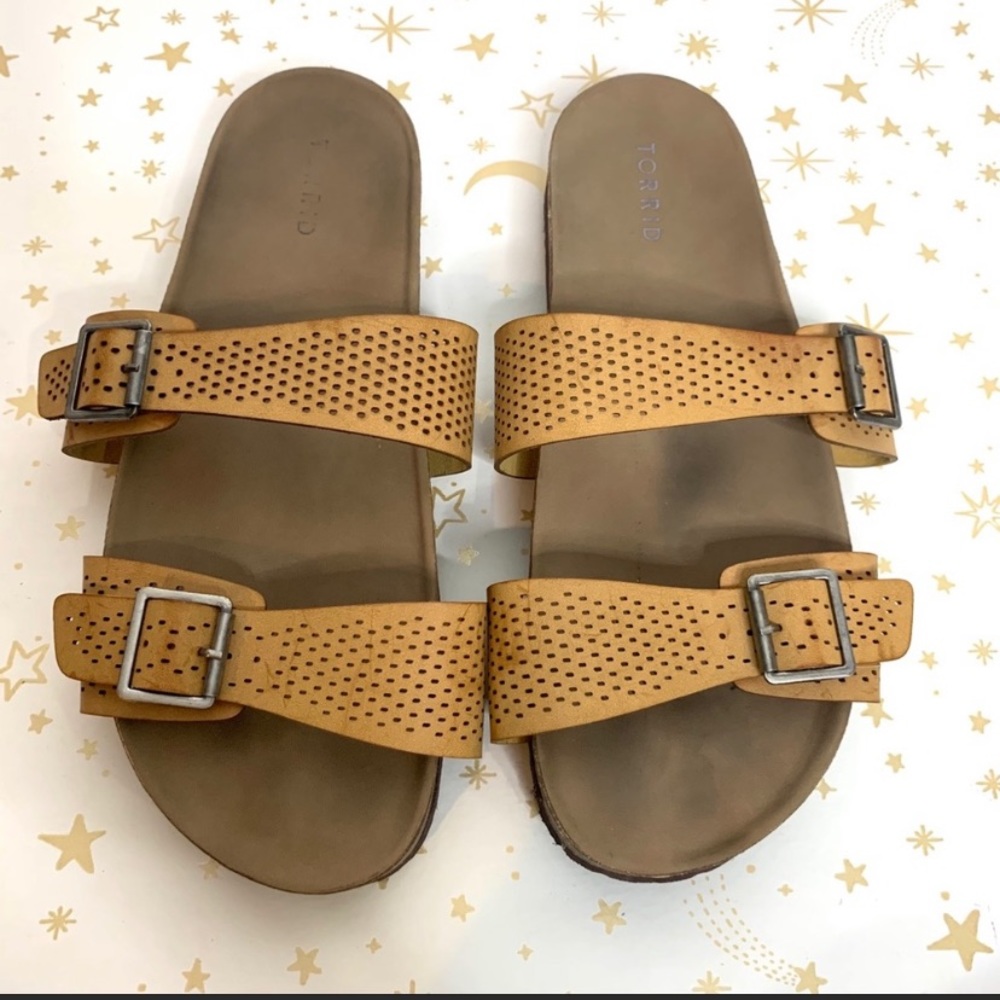 Torrid | Dual Strap Perforated Footbed Sandal 11